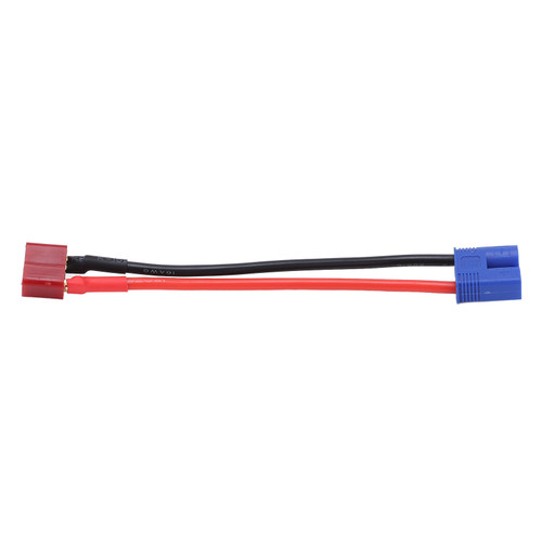 EC3 Male to T Head Female Battery Adapter Cable Soft Silicone 12.7cm Total Length for RC Car Plane Ship