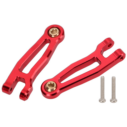 2Pcs RC Car Swing Arm Reduce Bumps High Strength RC Metal Swing Arm for SG1603/SG1604/ UD1601/ UD16024 1/16 RC CarRed
