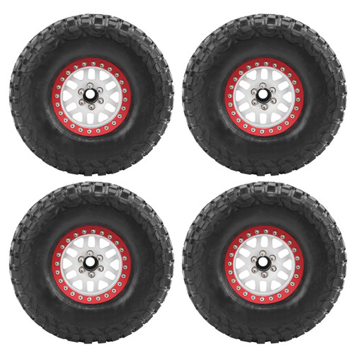 4PCS 1/10 2.2in Aluminium Alloy RC Car Hub Tire Tool Set with MIXRC001 Wheel Skin