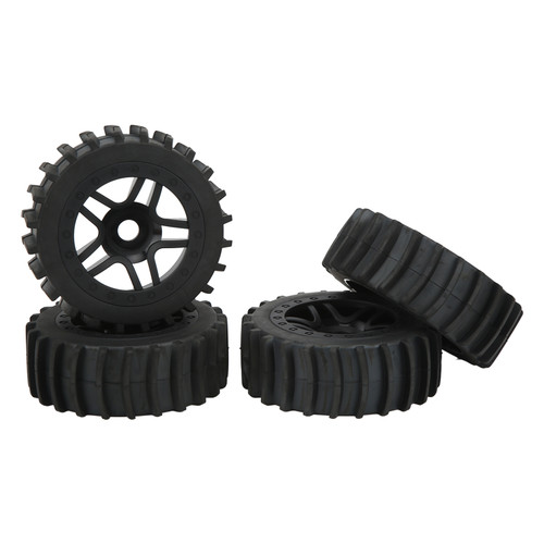4pcs RC Rubber Tire Universal Upgrade Parts Off Road Truck Hub Wheel for ARRMA 1/7 1/8 1/10 RC Car