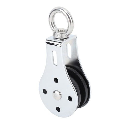 Lifting Single Pulley High Load Bearing Iron Noise Free Swivel Hook Single Pulley for Muscle Training