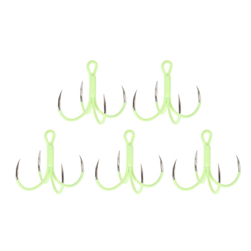 5Pcs Luminous Four Claw Fishing Hook Carbon Steel Quadruple Fishing Hooks FishhookBig 18