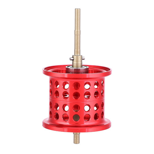 Aluminum Fishing Round Bearing Reel Spool for PMAX3/BMAX3/SMAX3 Casting Reels (red)