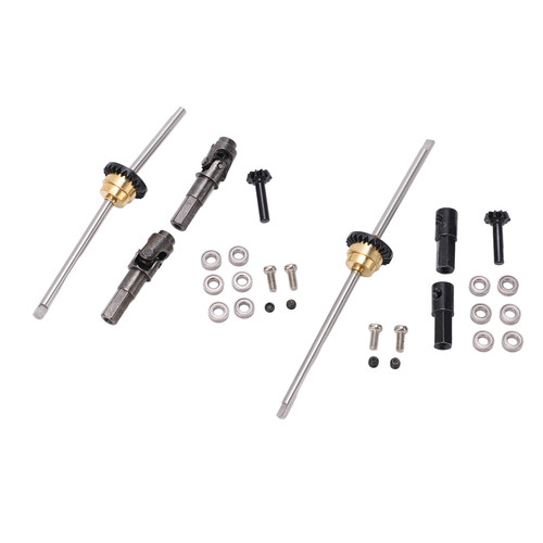 Metal Drive Shaft Gear Bridge Axle Differential Kit for WPL C14 C24 C34 C44 B14 B16 B24 B36 1/16 RC Car