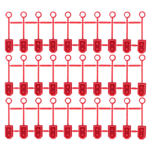 30Pcs Drone Lithium Battery Terminal Covers Waterproof Dustproof Lithium Battery Plug Protective Case for XT60 Plug Red