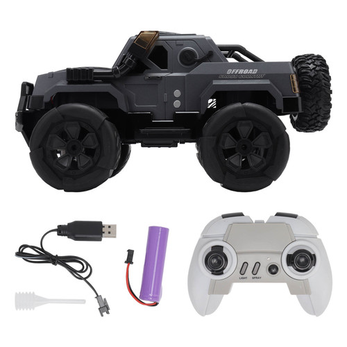 1/16 RC Car 2.4GHz Remote Control Climbing Car With Spray and Light Off Road Trucks Toys For Kids Boys Gifts