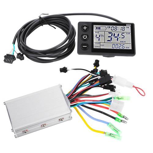 Electric Bicycle Mountain Bike Scooter LCD Instrument Controller Meter Control Accessory(24V/36V 250W/350W)
