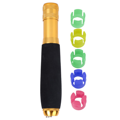 Multi function Metal Fishing Rod EVA Handle Grip for DIY Rods Change Golden