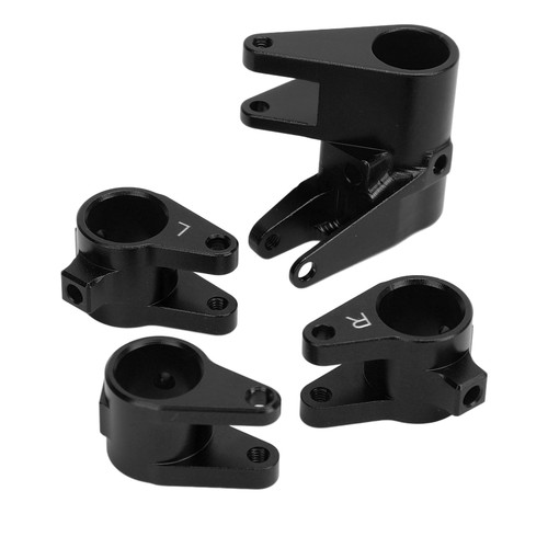 Axle Tube Link Mount Set Aluminum Counterweight Increase Link Rod Mount Adapter for SCX10 PRO Black