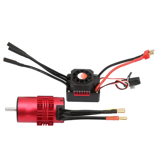 Surpass 3100KV 3665Motor & KS80A ESC & Radiator Shell for RC Model Car