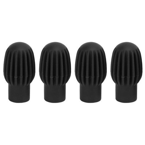 4Pcs Silicone Drumstick Tips Silent Practice Drum Mute Dampener Percussion AccessoriesBlack