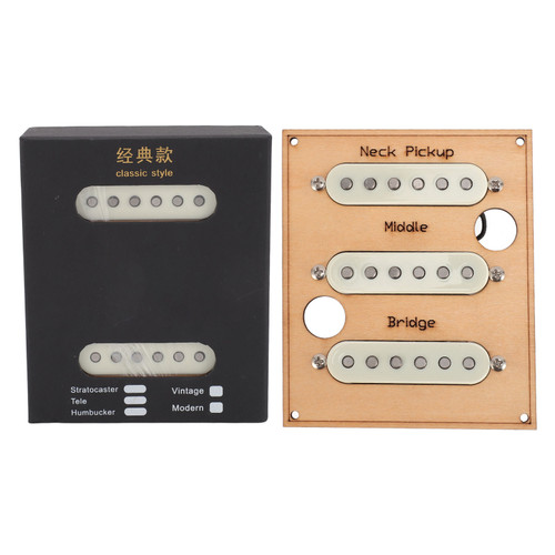 1 Set Single Coil Guitar Pickup Noise Reduction Professional Retro 52mm Guitar Pickup for Strat