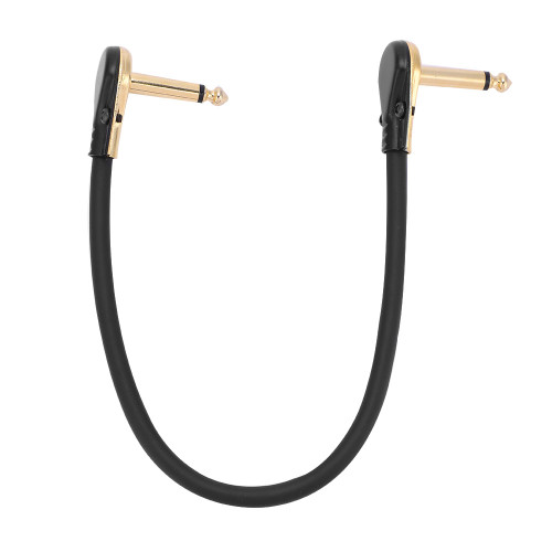 Durable 30cm Guitar Effect Pedal Board Patch Cable Cord 1/4" Flat Right Angle Plug