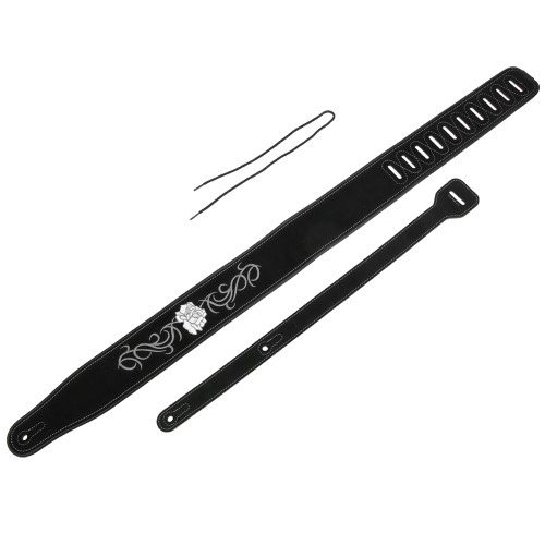 Electric Guitar Strap Musical Instrument Accessories Humanized Matte Leather Soft Adjustable