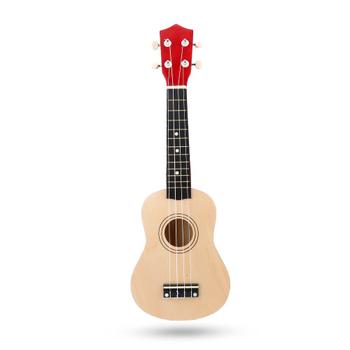 21inch Fashionable Ukulele Music Instrument Toy Gift for Beginner Student Children(Wood Color)