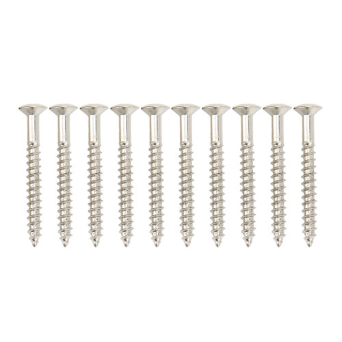 10 Pcs Guitar Neck Mounting Screws Iron Rustproof Corrosion Resistance Sturdy Neckplate Assembly Screw