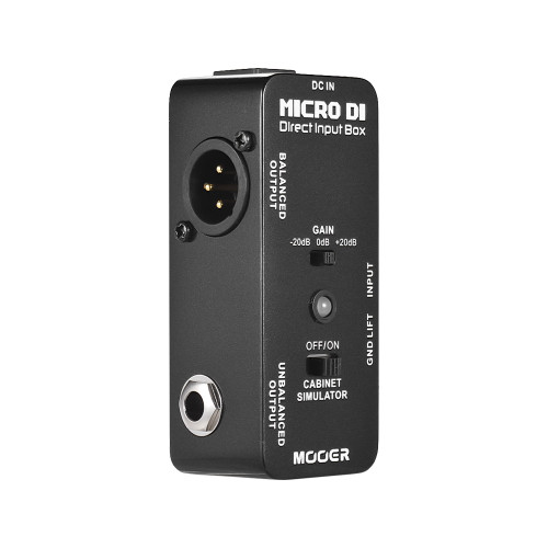 MOOER MICRO DI Cabinet Simulator DI Box Direct Input Box Pedal Full Metal Shell