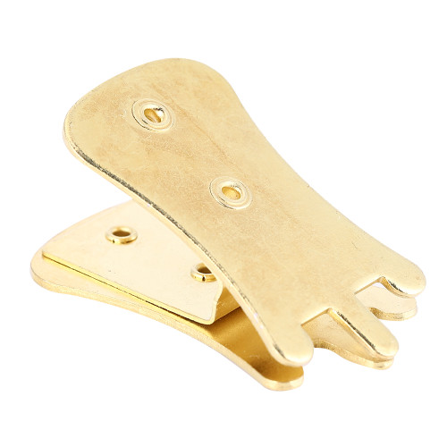 Metal Mute Musical Instruments Accessory Portable for Erhu KaO hu ChunG hu(Golden)
