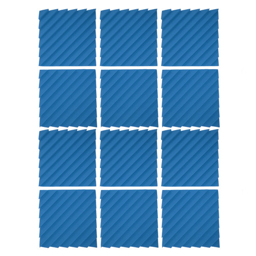 12PCS Acoustic Panel High Density Lightweight Soundproofing Studio Foam for Concert Hall