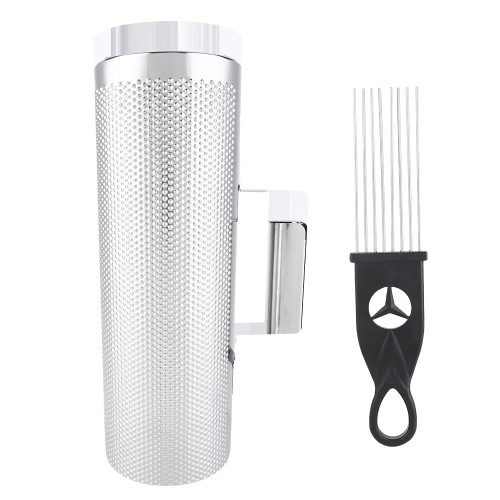 Stainless Steel Guiro 12" * 4" Percussion Instrument Musical Training Tool with Scraper