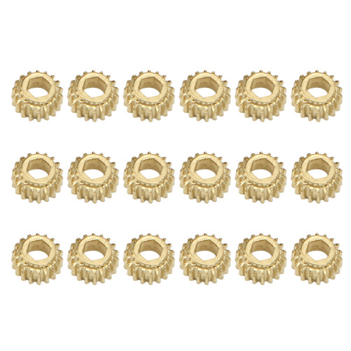 18Pcs Tuning Peg Gear Hex Hole Metal for Classical Guitar String Tuners Ratio 1:18