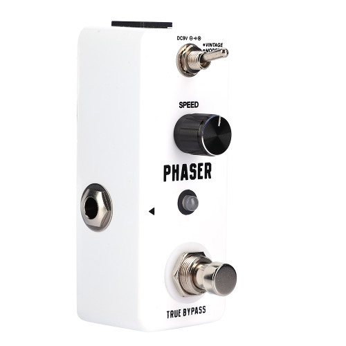 Mini Metal Shell Analog Phaser Guitar Effect Pedal with True Bypass Instrument Accessory