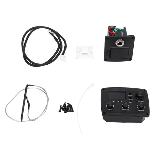 Guitar Pickup LCD Display Tuner Set Kit Instrument Accessory Replacement for Folk ClassicKLT-17A