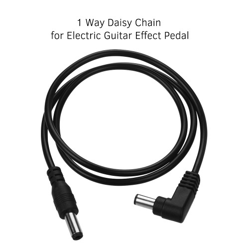 1 Way Right Angle Daisy Chain Power Line Cable 18V 2A for Guitar Effects Pedals Power Supply 23.6FT Wire Length