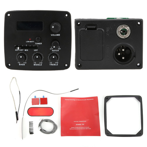 Acoustic Guitar Pickup Electronic Tuner Playing Board Musical Instrument Accessories T65