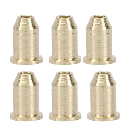 6 Pcs Iron Electric Guitar String Ferrules Guitar String Cap Instrument Accessories (Golden)