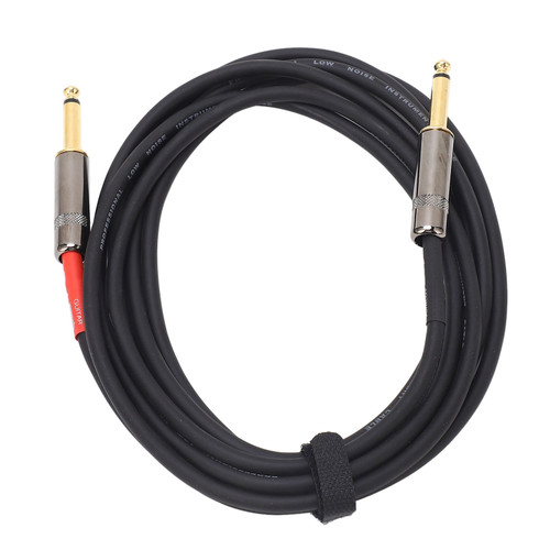 Guitar Audio Cable 1/4in Connector Right Angle Shielding Noise Reduction Instrument Cable for Bass Keyboard Drum
