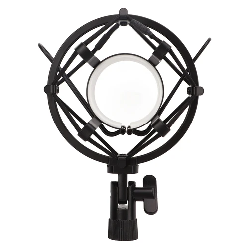 Microphone Shock Mount Mic Holder Non Vibration Suspension Clip Guitar Accessories Black