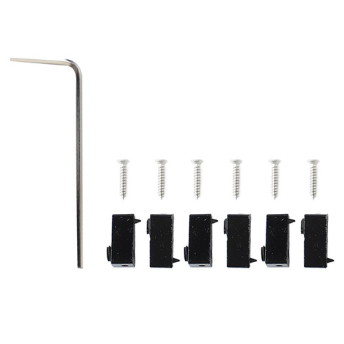 6 Pcs Guitar String Locking Nut Triangular Black Zinc Alloy Corrosion Resistance Headless Guitar String Lock