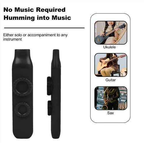 Kazu Flute Double Flute Hole Kazoo Dual Flute Holes Replaceable Blowing Nozzle 10pcs Membrane Musical Instrument Ukulele Guitar Partner Musical Instrument for Child Adult Beginner