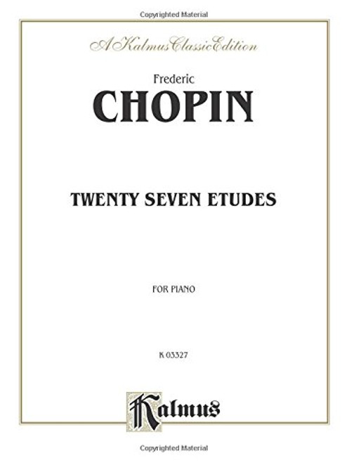Twenty-Seven Etudes (Kalmus Edition)