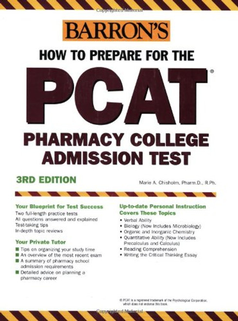 How to Prepare for the PCAT: Pharmacy College Admission Test (BARRON'S)