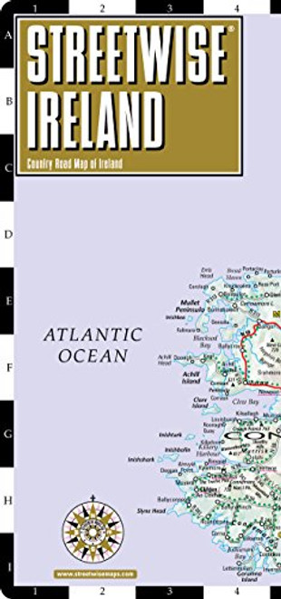 Streetwise Ireland Map - Laminated Country Road Map of Ireland