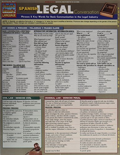 Spanish Legal Conversation (Quick Study Language)