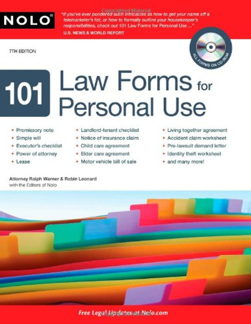 101 Law Forms for Personal Use