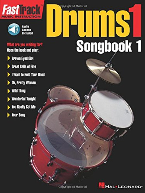FastTrack Drums Songbook 1 - Level 1 (Book & Online Audio) (Fasttrack Series)