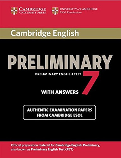 Cambridge English Preliminary 7 Student's Book with Answers (PET Practice Tests)