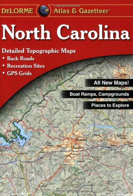 North Carolina Atlas & Gazetteer (Delorme Atlas & Gazetteer)
