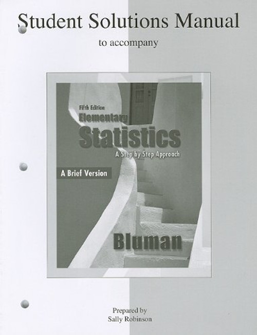 Student's Solutions Manual to accompany Elementary Statistics: A Brief Version