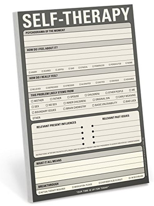 Knock Knock Self-Therapy Note Pad