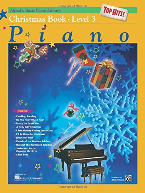 Alfred's Basic Piano Library Top Hits! Christmas, Bk 3