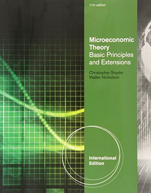 Microeconomic Theory: Basic Principles and Extensions.