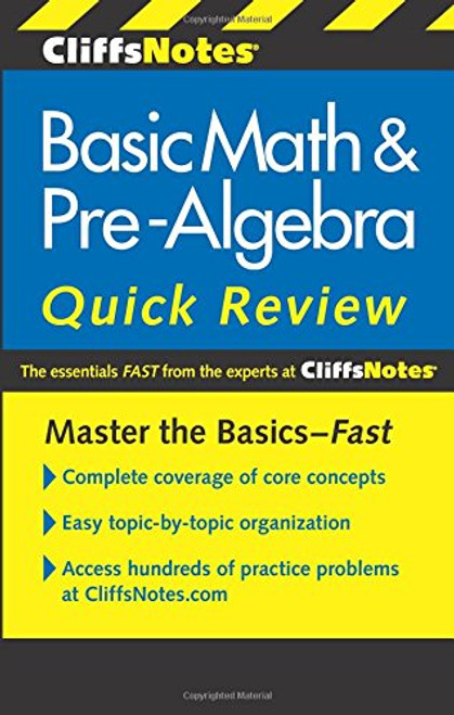 CliffsNotes Basic Math & Pre-Algebra Quick Review, 2nd Edition (Cliffs Quick Review (Paperback))