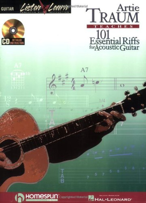 TRAUM  ARTIE 101 ESSENTIAL   RIFFS FOR ACOUSTIC GUITAR    LISTEN & LEARN