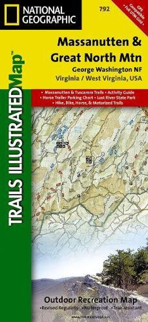 Massanutten and Great North Mountains [George Washington National Forest] (National Geographic Trails Illustrated Map)