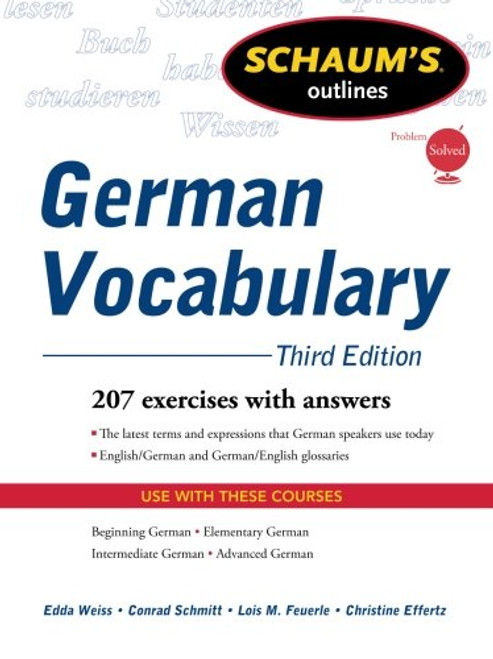 Schaum's Outline of German Vocabulary, 3ed (Schaum's Outlines)